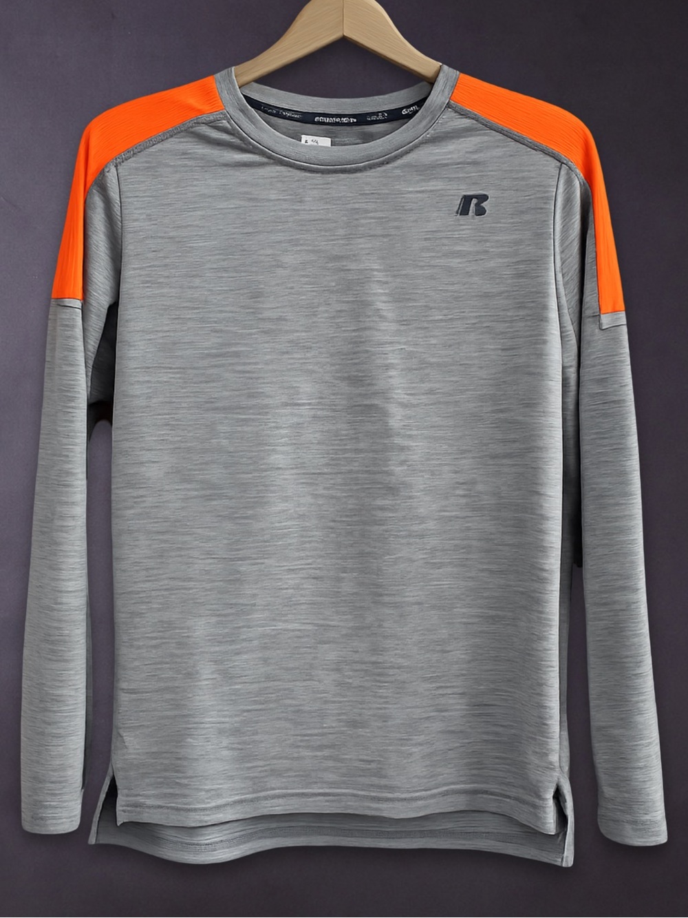 Boys Long Sleeve Dri Fit Athletic Shirt Russell Dri-Power 360 Large 10-12 t